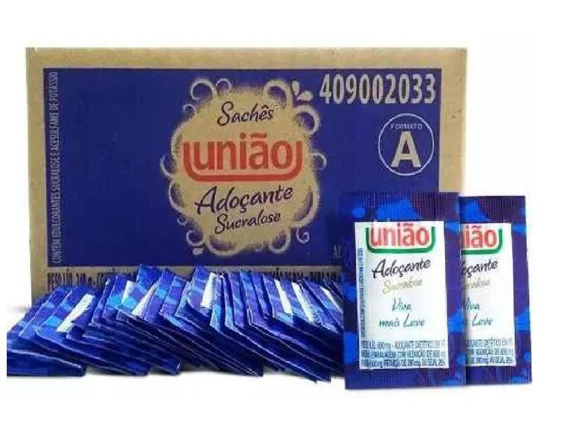 Imagem de Sachê Açucar Adoçante União Sucralose - 600Mg. C/400