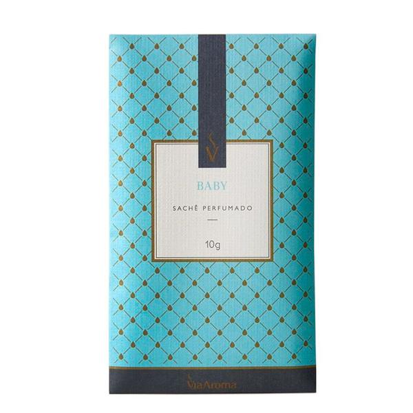 Sachê de Essência Clássica Baby Aroma Cheiros 10g Perfumados - Via Aroma Imagem de Sachê de Essência Clássica Baby Aroma Cheiros 10g Perfumados