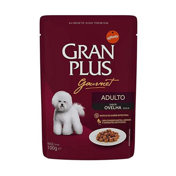 Sachê Gran Plus Gourmet Cães Adultos Ovelha 100g Imagem de Sachê Gran Plus Gourmet Cães Adultos Ovelha 100g