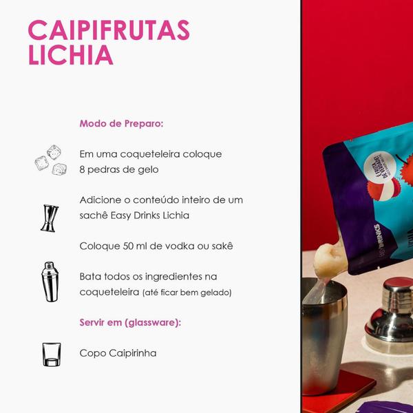 Imagem de Sachê Preparo Para Drinks Lichia Easy Drinks 100gr