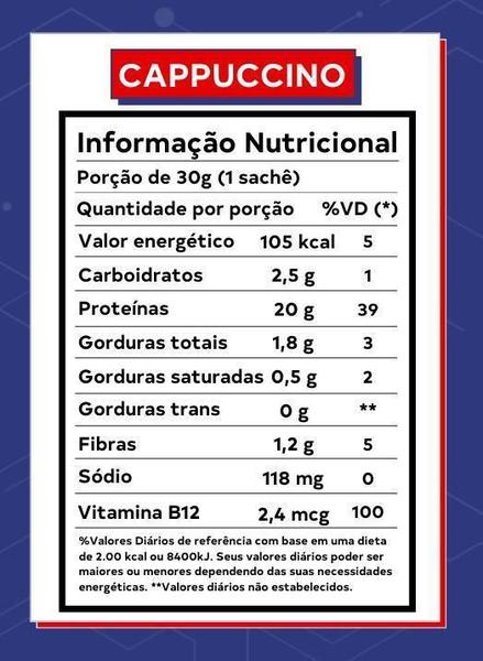 Sachê Proteína Cappuccino 10 un x 30g - Proteínas Vegetais - Dobro Imagem de Sachê Proteína Cappuccino 10 un x 30g - Proteínas Vegetais