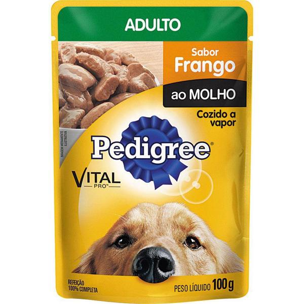 Imagem de Sachê Ração Molhada Pedigree Adulto Porte Médio e Grande 100g Frango