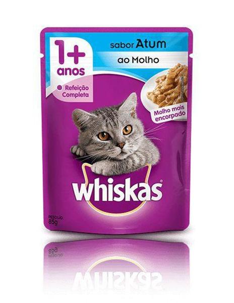 Imagem de Sachê Ração Molhada Whiskas Adulto Atum 85g