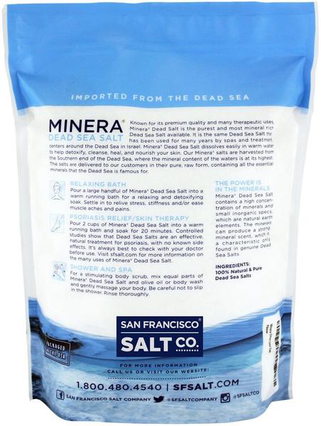 Saco a granel de 4,54 kg de grãos grossos de sal do Mar Morto Minera Imagem de Saco a granel de 4,54 kg de grãos grossos de sal do Mar Morto Minera