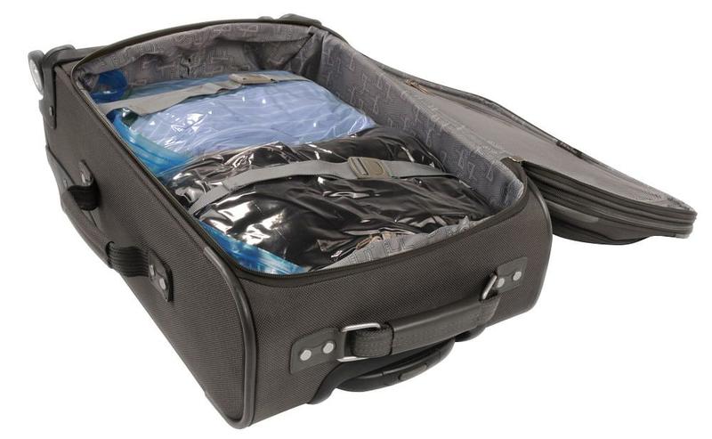 Imagem de Saco a Vácuo Organizador Trip Bag para Viagem Transparente 60x40cm Vac Bag Ordene