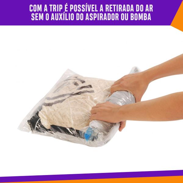 Imagem de Saco a Vácuo Plástico Embalagem Vac-Bag Trip Bag 60cm x40cm