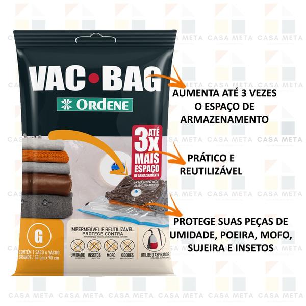 Imagem de Saco A Vácuo Protetor E Organizador - Vac Bag 55 X 90 Ordene