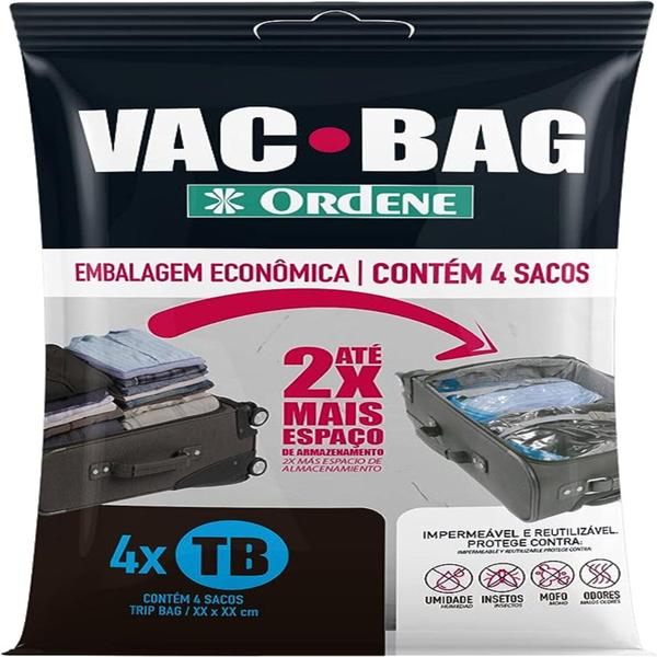 Imagem de Saco A Vácuo Vac Bag Trip 60 X 40 Cm Com 4 Un OR56600 Ordene