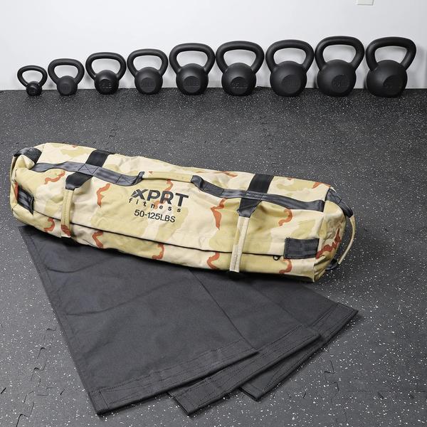 Imagem de Saco de areia de treino XPRT Fitness Heavy Duty Army Green Set 3