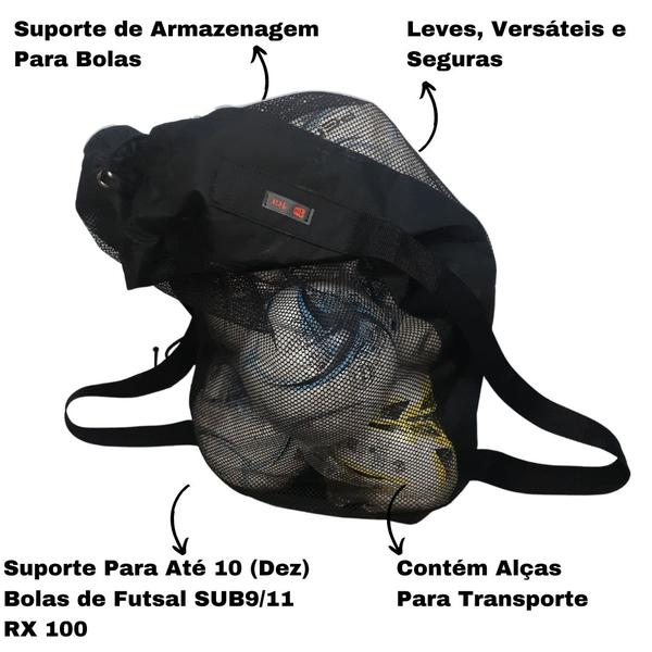 Imagem de Saco de Bolas Saco Para Armazenar Até 10 Bolas de Futsal Sub9/11 RX100