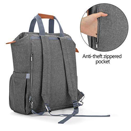 Saco de bomba de peito teamoy compatível com Spectra S1, S2, Medela e Cooler Bag, Tote conversível de bomba de peito e mochila com manga de laptop para mães trabalhadoras, cinza Imagem de Saco de bomba de peito teamoy compatível com Spectra S1, S2, Medela e Cooler Bag, Tote conversível de bomba de peito e mochila com manga de laptop para mães trabalhadoras, cinza