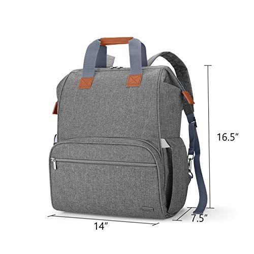 Saco de bomba de peito teamoy compatível com Spectra S1, S2, Medela e Cooler Bag, Tote conversível de bomba de peito e mochila com manga de laptop para mães trabalhadoras, cinza Imagem de Saco de bomba de peito teamoy compatível com Spectra S1, S2, Medela e Cooler Bag, Tote conversível de bomba de peito e mochila com manga de laptop para mães trabalhadoras, cinza