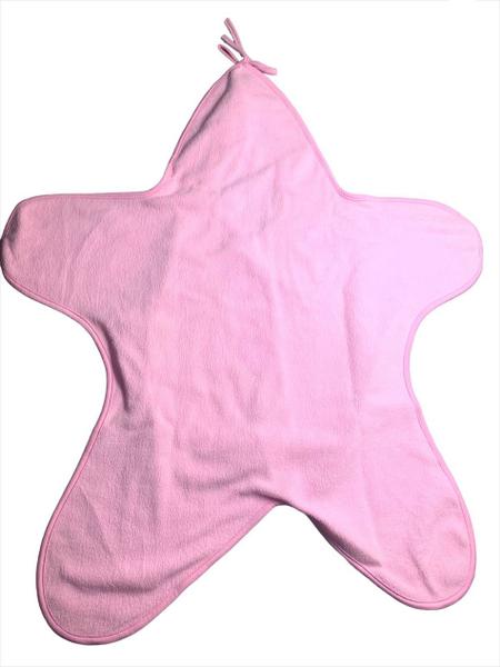 Imagem de Saco de Dormir Algodão Cobertor de Lã Estrela Rosa Zip Toys