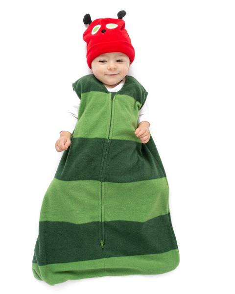 Imagem de Saco de Dormir Baby Fleece - Cobertor Vestível Infantil Newborn Swaddle Sleepbag & Hat