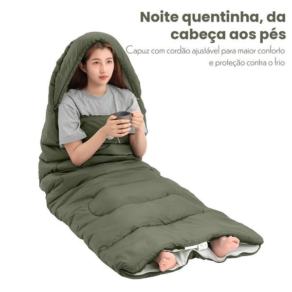 Imagem de Saco De Dormir Camping Isolante Térmico Impermeável