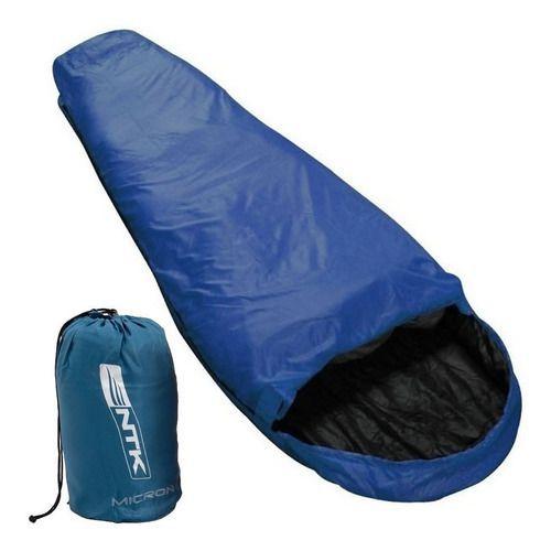 Saco De Dormir Camping Micron Azul E Preto - Nautika Imagem de Saco De Dormir Camping Micron Azul E Preto - Nautika