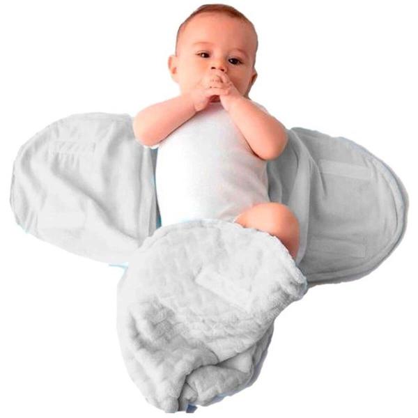 Imagem de Saco de Dormir Casúlo Bebê Recém Nascido Baby Super Soft Infantil Buba Cinza