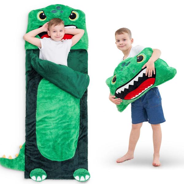 Imagem de Saco de dormir iPlay iLearn Kids Dinosaur Toddler Boy de 1 a 8 anos