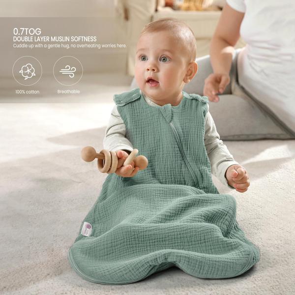 Imagem de Saco de dormir lulumoon Muslin Cotton para bebês de 9 a 15 meses