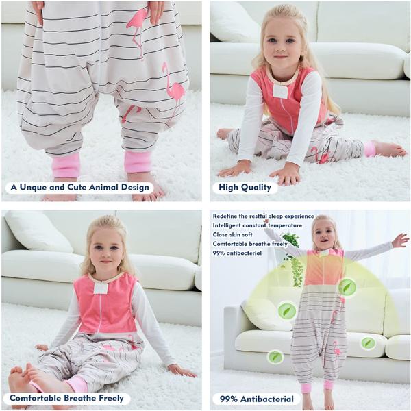 Imagem de Saco de dormir MICHLEY Toddler com pés sem mangas 1-3T rosa