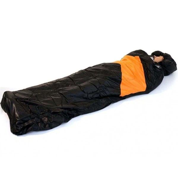 Imagem de Saco de Dormir Nautika Viper Solteiro 2,10m para Camping 5c à 12c Ntk com Bolsa de Transporte Laranja com Preto