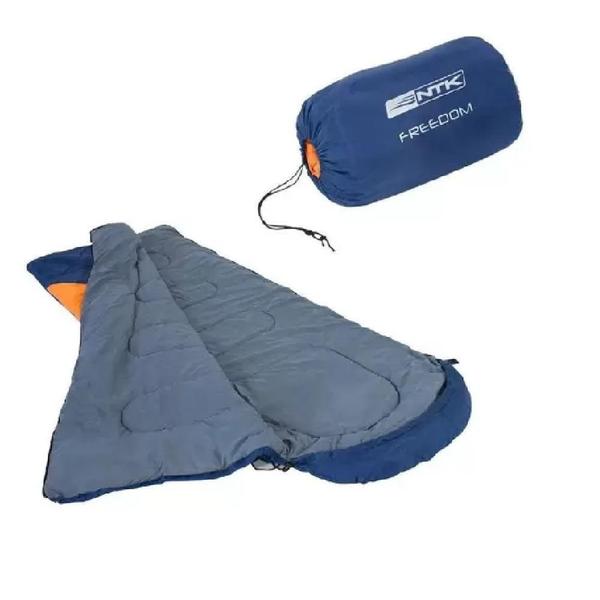 Imagem de Saco de Dormir NTK Freedom 1,5 a 3,5C - Azul com Laranja