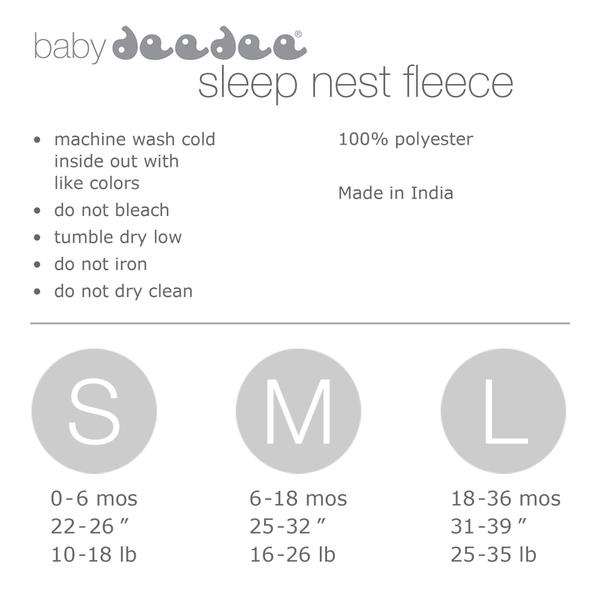 Imagem de Saco de dormir para bebês Baby Deedee Premium Polar Fleece