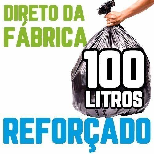 Imagem de Saco De Lixo 100 Litros 100 Un Preto Comum