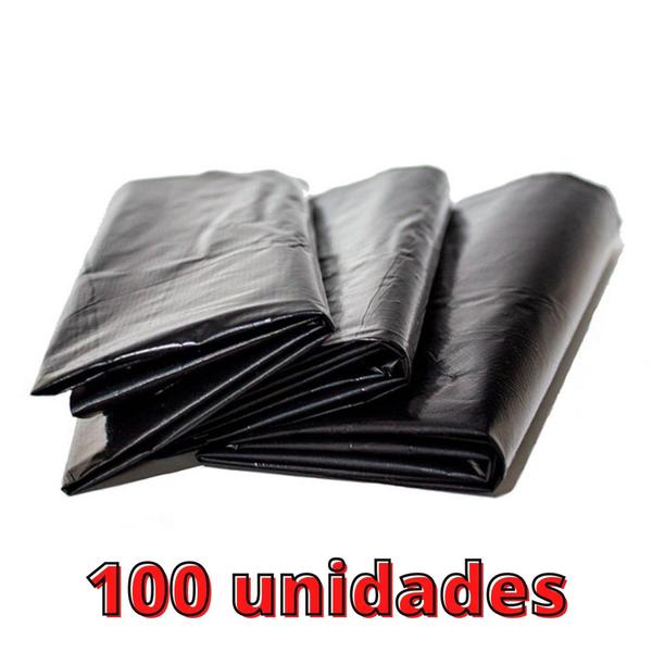 Imagem de Saco De Lixo 100 Litros Preto C/100 Unidades