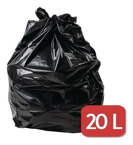 Imagem de Saco De Lixo 20L Litros Preto Resistente 100Un