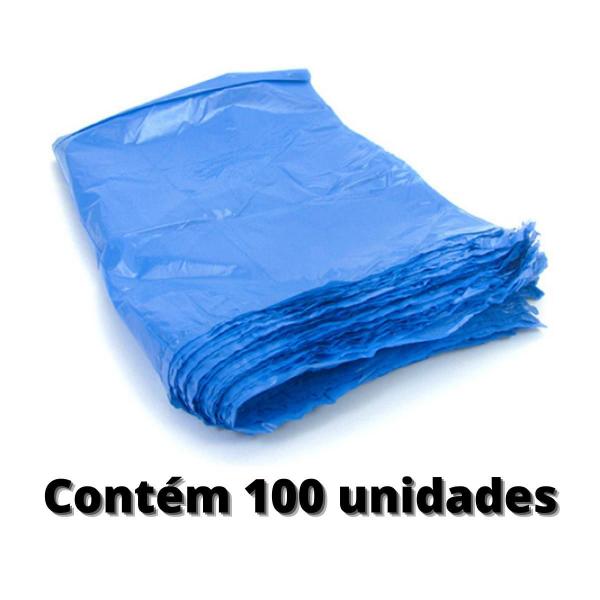 Imagem de Saco De Lixo 40 Litros Azul C/100 Unidades