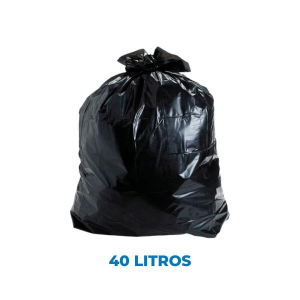 Imagem de Saco de Lixo 40 Litros Preto Jambeiro C/ 100 Unidades