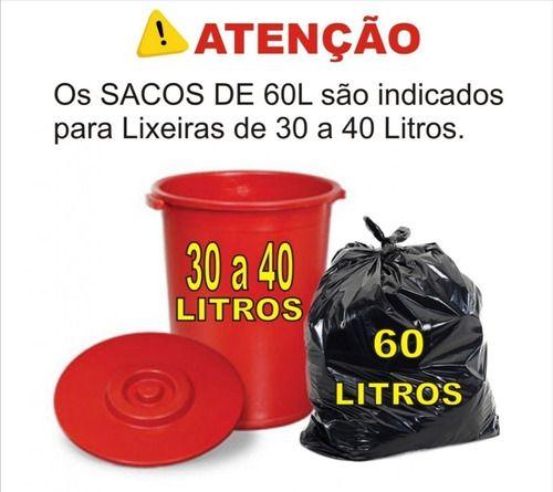 Imagem de Saco De Lixo 50 Litros Preto 100 Unidades Fabricante