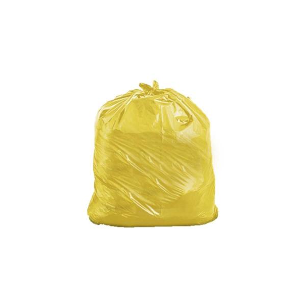 Imagem de Saco De Lixo Amarelo 40L 100 Unidades Para Coleta Seletiva