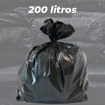 Imagem de Saco de Lixo Comum 200 Litros c/100 unidades para Comércio, Empresa, Resolt, Resindencial, Escritório e Uso Pessoal