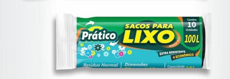 Imagem de Saco de lixo em rolo 100 litros reforçado