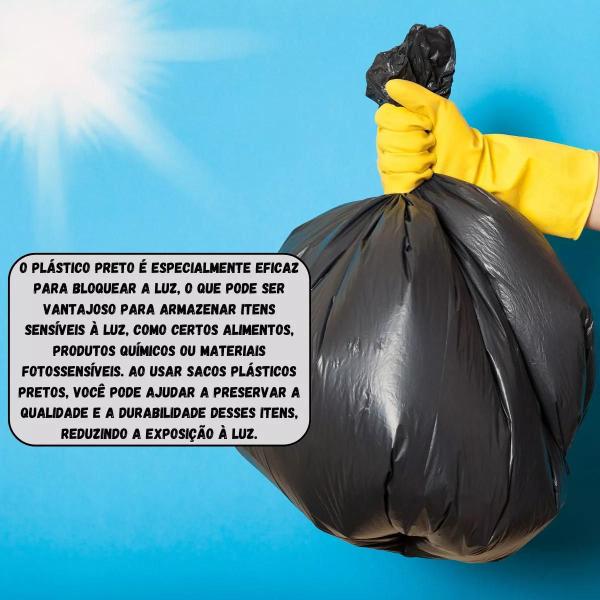 Imagem de SACO DE LIXO ESPECIAL 100L 75X85CM BAY PLASTIC - Preto C/ 100un