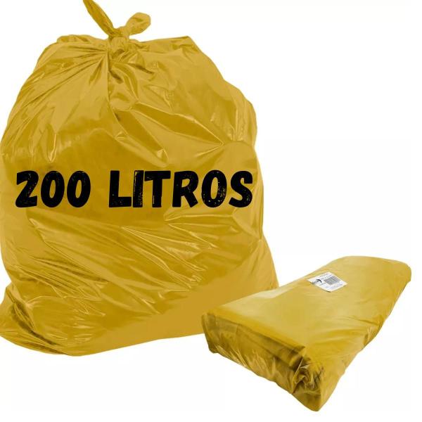 Imagem de SACO DE LIXO ESPECIAL 200L 85X95CM BAY PLASTIC - Amarelo C/ 100un