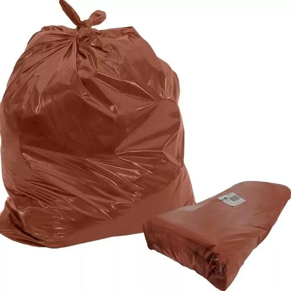 Imagem de SACO DE LIXO ESPECIAL 200L 85X95CM BAY PLASTIC - Marrom C/ 100un