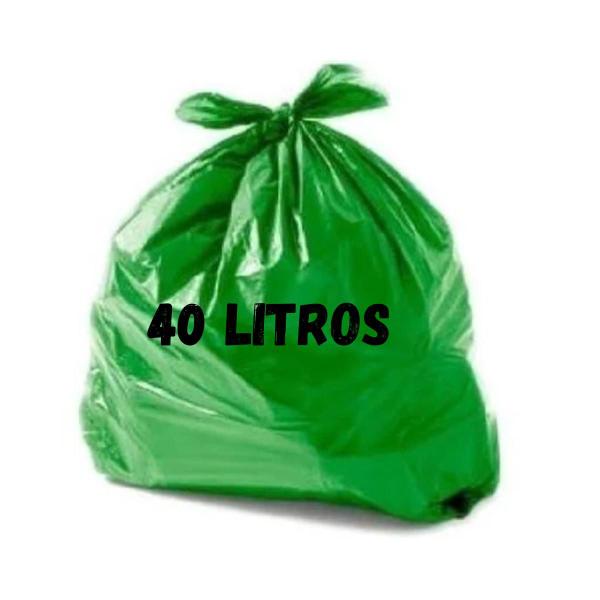 Imagem de SACO DE LIXO ESPECIAL 40L 45X55CM BAY PLASTIC - Verde C/ 100un