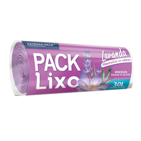 Imagem de Saco de Lixo Lavanda Perfumado Neutraliza Odor 30 L 30 Sacos