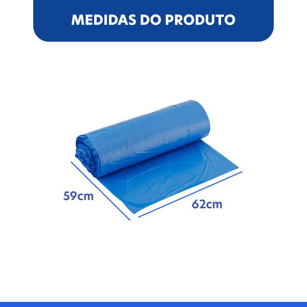 Imagem de Saco de lixo Perfumado 59x62CM 30L - Azul