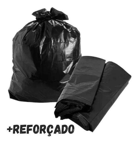 Imagem de Saco De Lixo Preto 60L C/100 Un Resistente Antivazamento