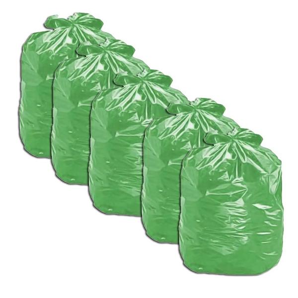 Imagem de Saco De Lixo Verde 60L Pacote Com 100 Kit 5