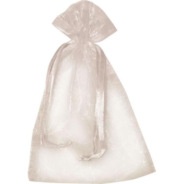 Imagem de Saco de Organza Branco 08X10CM PCT com 10