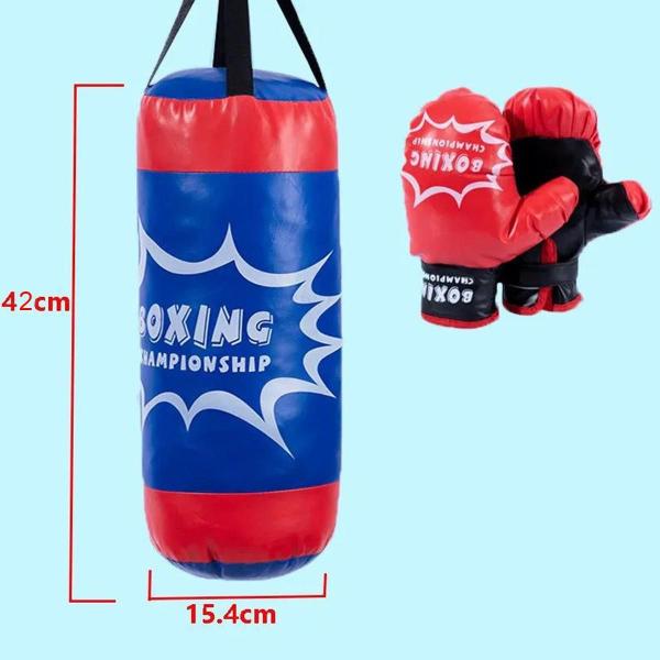 Imagem de Saco De Pancada Boxing Championship 42 Cm + 1 Par De Luvas