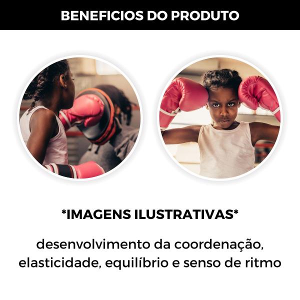 Imagem de Saco De Pancada Infantil Boxe Brinquedo Boxeador Com Luva