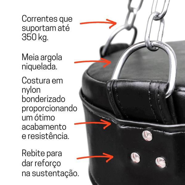 Saco De Pancada Profissional Grande Boxe Muay Thai 160 + Luva Pro + Suporte Parede Gorilla Muay Thai Imagem de Saco De Pancada Profissional Grande Boxe Muay Thai 160 + Luva Pro + Suporte Parede Gorilla Muay Thai