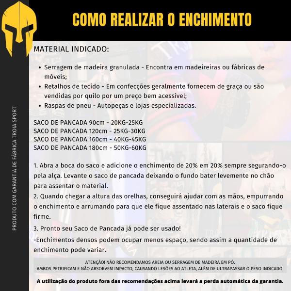 SACO DE PANCADA PROFISSIONAL + LUVA + SUPORTE (90cm) - TRÓIA SPORT Imagem de SACO DE PANCADA PROFISSIONAL + LUVA + SUPORTE (90cm)