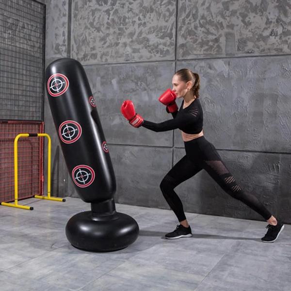 Imagem de Saco de Pancadas Inflável Muay Thai para Treinamento Fitness